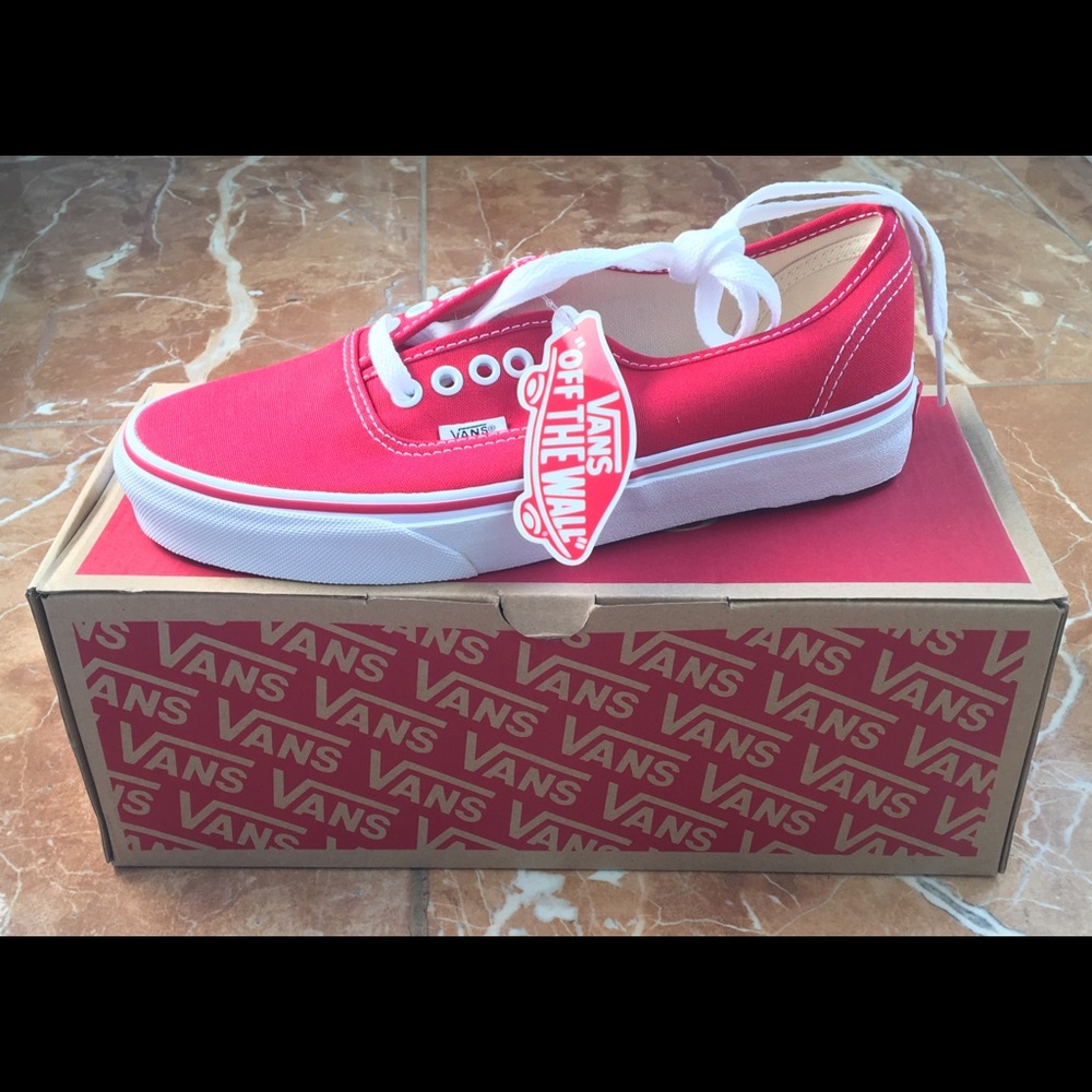 Authentic Unisex Red Vans